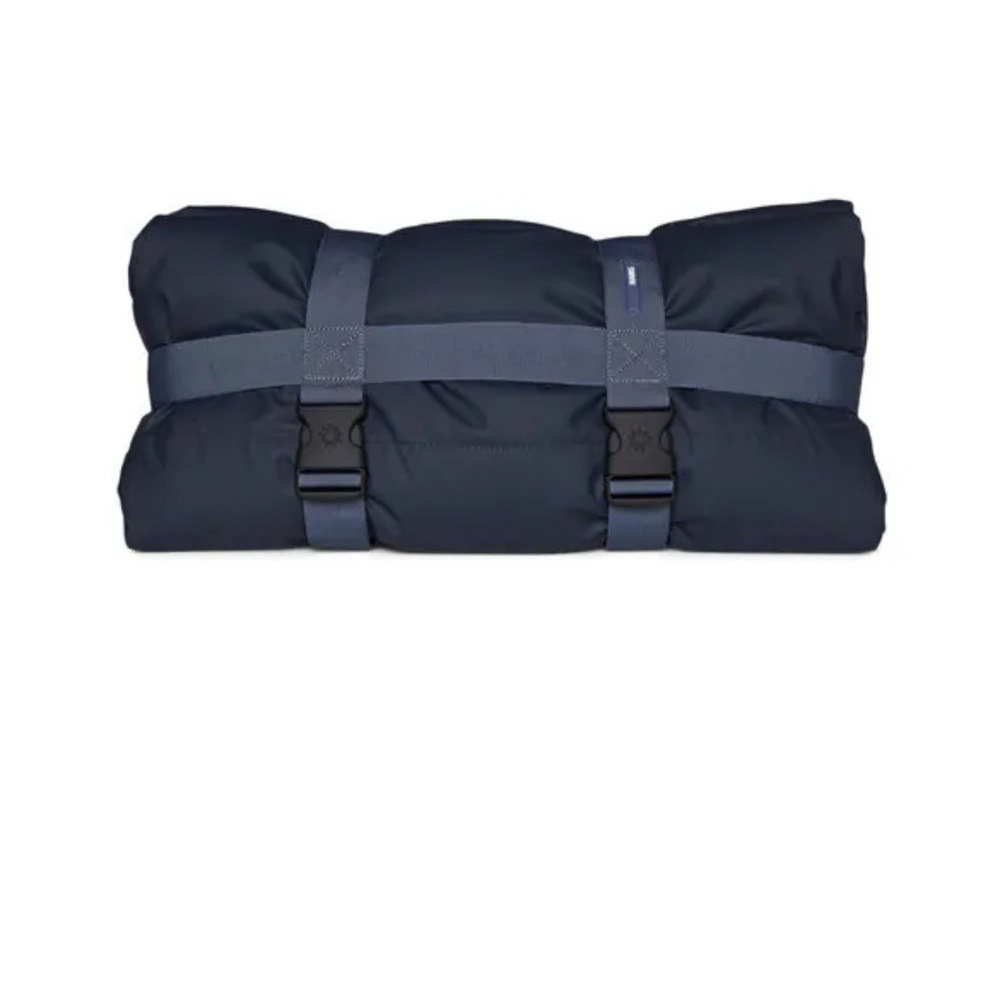 NWT Rains Blanket Navy Quilted Packable Waterproof Gift Stocking Stuffer Unisex